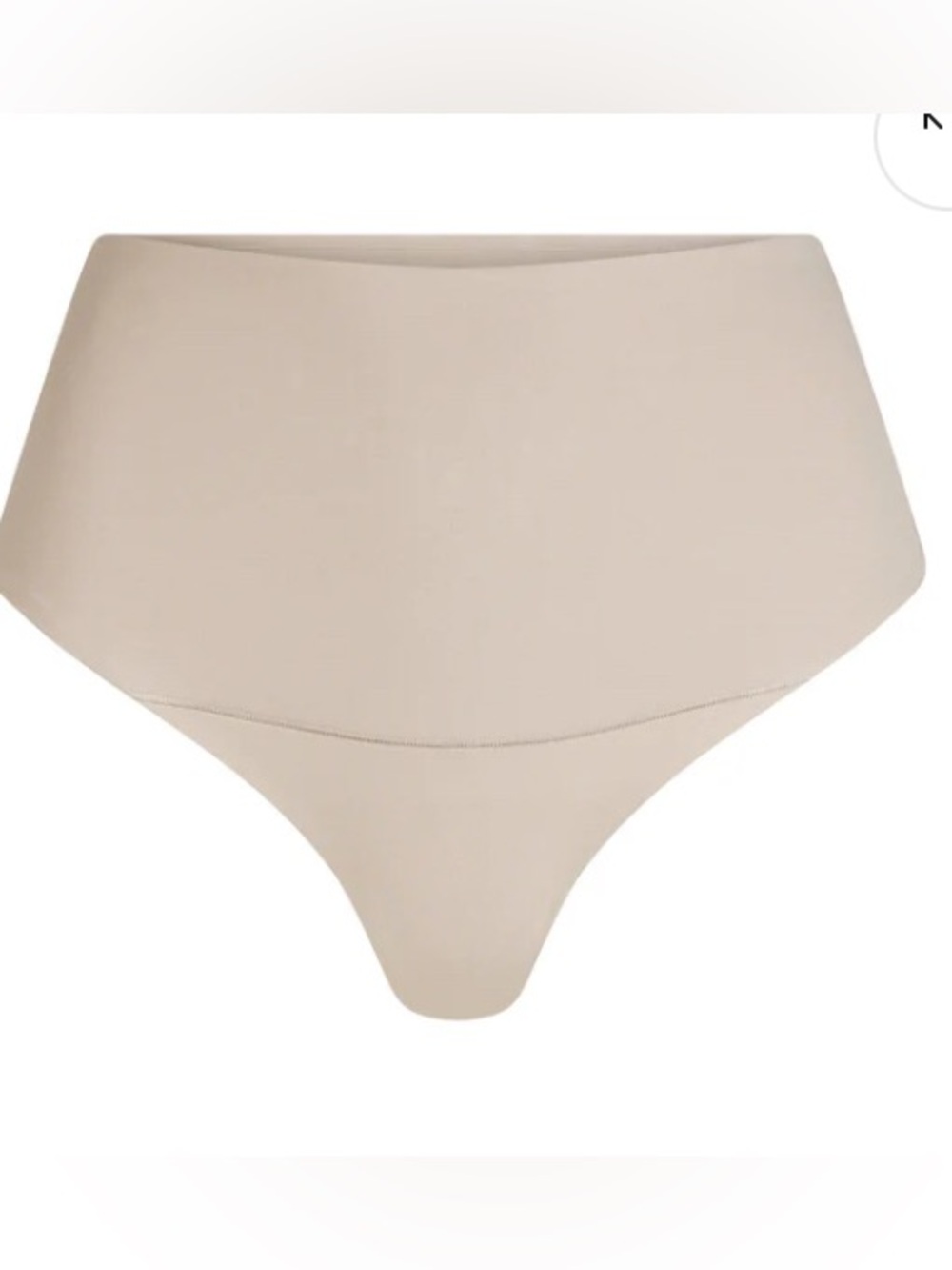 SKIMS Cotton Shapewear High-Waist Thong-LINEN-SMALL-BNWT
